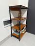立太置物架落地储物架多功能一体靠墙收纳柜货架多层厨房置物柜架子 【4层加厚】黑橡木色48*85 实拍图
