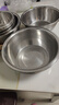 【便宜实用】不锈钢盆打蛋盆和面盆洗菜盆调料盆猪油盆子 30cm实盆一个装 实拍图