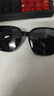 村田稻夫墨镜 偏光太阳镜 痞帅大脸开车专用防紫外线太阳眼镜 黑框偏光灰 实拍图