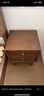 源氏木语实木床头柜现代简约橡木床边小柜子卧室原木储物柜 胡桃色0.4米 实拍图
