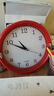 挂钟挂表墙钟客厅新款数字北欧中式简约百搭田园家居畅销时钟钟表 红色+5号电池 实拍图
