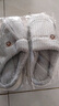 小熊兔子卡通棉拖鞋家用室内厚底保暖防滑毛毛拖鞋踩屎感棉拖鞋女 灰色 44-45 【平时适合43-44】 实拍图