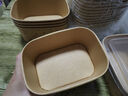 美丽雅一次性盘子食品级500ml*20只 户外露营烧烤水果托盘 牛皮纸餐盘 实拍图