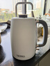 膳魔师（THERMOS）烧水壶电热水壶国家补贴家用开水壶瓶大容量食品级304不锈钢一体自动智能断电水壶烧水家用烧水器 1.7L 【真沸腾】简约经典白 实拍图