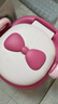 世纪宝贝（babyhood）儿童小马桶坐便器 加大款稳固防滑女宝宝大靠背PU软垫 蝴蝶结 实拍图