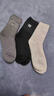 猫人3双35%羊毛袜子男刺绣毛圈羊毛袜子秋冬男士加绒保暖防寒地板袜 实拍图