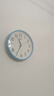 康巴丝（Compas）挂钟 静音简约钟表客厅石英钟表挂墙时钟 c2855 蓝色 26cm 实拍图