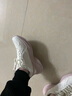 特步女子跑步鞋运动鞋冬季新款革面防泼水轻便减震休闲女跑鞋粉色 实拍图