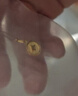 六福珠宝 足金铜钱黄金吊坠女款挂坠不含项链 计价 约0.70克 实拍图
