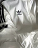 adidas情侣款复古风梭织立领夹克外套男女秋季阿迪达斯官方三叶草 亮白   S   实拍图