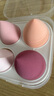 黎倾草莓慕斯美妆蛋【4个】化妆蛋彩妆不吃粉海绵粉扑粉底扑干湿两用 实拍图