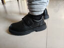 红蜻蜓男童鞋春夏季儿童单鞋软底中大童青少年英伦小皮鞋Q53AD005黑色28 实拍图
