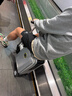 Airwheel爱尔威电动行李箱可骑行拉杆箱可坐可代步铝框箱包20英寸登机箱 实拍图