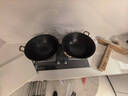 王源吉铁锅炒锅双耳苏锅王老式家用圆底无涂层手工龟纹大肚不粘炒锅40cm 实拍图