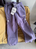 迪士尼儿童裤子秋冬女童卫裤宝宝加绒厚休闲长裤 91173紫色加绒 150cm 实拍图