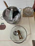 三四钢雪平锅316L不锈钢22cm日式奶锅带蒸笼食品级加厚无涂层煮面 38123 实拍图