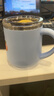 彩致（CAIZHI）马克杯304不锈钢水杯咖啡杯带盖家用双层防烫喝水杯子浅蓝CZ6280 实拍图