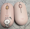 罗技（Logitech）时尚系列 PEBBLE鼠标 无线蓝牙鼠标 办公静音鼠标 女性鼠标对称鼠标 鹅卵石造型 玫瑰粉 实拍图