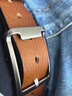 京东京造【头层牛皮】针扣腰带男真皮男士皮带生日礼物男友复古棕110 实拍图