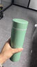 纯陶瓷内胆保温杯非涂层茶水分离水杯子男女户外办公桌面车载随行 薄荷绿【无茶隔】 实拍图
