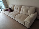 法莎蒂布艺沙发客厅现代简约直排三人位复古奶油云朵沙发雪尼尔 3米单扶单+单+单扶单 【旗舰版雪尼尔婴儿绒】 实拍图