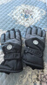 目丸保暖手套男女户外冬天骑行防寒风加绒厚触屏女防水冬季棉滑雪手套 4#雪花圆标黑色（拼色男款） 实拍图