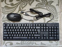 灵蛇（LINGSHE）有线USB键鼠套装 全尺寸键盘 商务办公  防泼溅 经典手感鼠标键盘套装 MK200黑色 实拍图