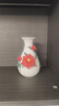 东方泥土高档描金陶瓷花瓶轻奢摆件 客厅餐桌插花家居新中式白色干花瓷器 牡丹花瓶 红色 实拍图