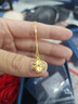 中国黄金（CHINA GOLD）四叶草黄金项链女足金吊坠新款生日礼物女送女友老婆妈妈结婚纪念 [京速达]足金四叶草吊坠+足金链 实拍图