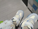 江博士（DR·KONG）春秋男女舒适婴儿宝宝鞋 透气舒适健康鞋 百搭国货步前鞋 白/灰 19 脚长约10.7-11.3 实拍图