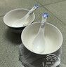 德蒂芙碗盘碟套装家用景德镇碗筷陶瓷器吃饭碗菜盘面汤碗鱼盘勺组合餐具 蓝青花2碗2勺 实拍图