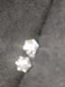 京东京造 星芒pt950铂金培育钻石耳钉共60分钻石耳饰耳环礼物送老婆送女友 实拍图