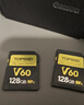天硕（TOPSSD）V60专业相机存储卡 双排金手指 高速连拍 4K60视频 读260MB/s写100MB/s SD内存卡 v60sd卡 128G 实拍图