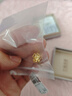 六福珠宝 黄金耳钉四时春花足金四叶草耳钉 计价 约1.20克 实拍图