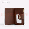 蔻驰（COACH）【品牌直供】新年礼物女士拉链钱包棕黄色CW786 实拍图