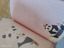 得力（deli）熊猫毛绒笔记本记事本精装本学生手工DIY手账本A6/112张XM201 实拍图