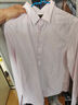 罗蒙（ROMON）纯色商务职业正装男士白衬衫工装外套长袖衬衣男CS108白色3XL 实拍图