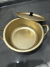 全适韩式黄铝锅宿舍泡面锅拉面锅火锅汤锅小煮锅双耳方便面煮面锅20cm 实拍图