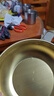 【韩剧同款】加厚不锈钢干锅海鲜锅火锅金色平底浅锅双耳锅泡面锅 单人款19cm【金色】双柄汤锅 实拍图