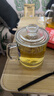 喜碧（Scybe）茶杯耐热玻璃杯办公杯玻璃茶杯带盖把手杯玻璃水杯格隆380ml 2只 实拍图