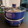 蓝宝（BLAUPUNKT）升降电火锅5L分体式电热锅家用多功能料理锅电热蒸煮锅烤肉煎炒炖锅分体式电火锅 5L 轻奢蓝【标配】 实拍图
