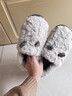 猫力包根棉拖鞋男士冬季新款室内家居保暖包跟毛绒踩屎感情侣棉鞋男款 灰色 42-43 正码【内长265MM】 实拍图