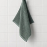 MUJI棉绒 带挂环柔软手巾 毛巾洗脸巾纯棉 绿色 34×35cm 实拍图