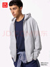 优衣库男装女装连帽拉链运动开衫长袖外套休闲卫衣25新款479800 05 天灰色 L 实拍图