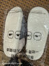 洁丽雅防水棉拖鞋男士秋冬季室内居家防滑保暖厚底踩屎感加绒全包棉鞋女 灰色【防水羽绒布，耐赃易清洗】 42-43 (适合41-42) 实拍图