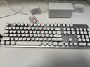 前行者（EWEADN）TK950无线蓝牙朋克机械键盘有线三模办公游戏通用电脑笔记本电竞黑轴复古外设 白色白光 实拍图