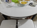 上林春天餐桌轻奢高级感餐桌实木餐桌折叠餐桌家用岩板餐桌#白亮光606四轨 实拍图