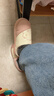 乐拖侧脸熊 棉拖鞋女秋冬季防水保暖厚底棉鞋情侣居家拖鞋 粉色36-37 实拍图