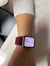 炫戴（XUANDAI）适用apple watch s10表带编织iWatch s9腕带磁吸音乐小狗苹果手表s8表带s7/s6/s5/se高级ultra配件 酒红色-笑脸 38/40/41/42表盘4~ 实拍图
