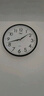 康巴丝（Compas）挂钟客厅 简约静音客厅石英钟表挂墙时钟 c2866 黑色 30.5cm直径 实拍图